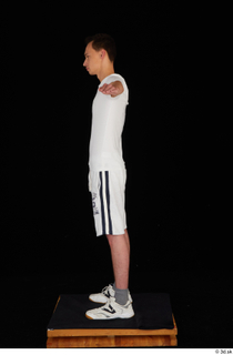  Johnny Reed dressed grey shorts sneakers sports standing t poses white t shirt whole body 0003.jpg